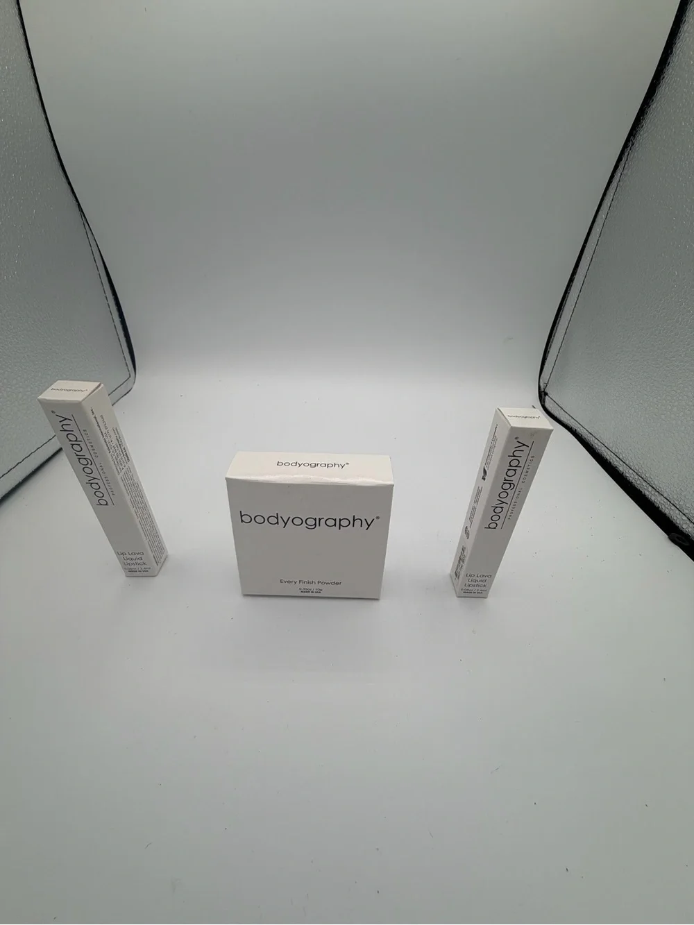 Bodyography Cream Finish Powder - light/medium and lip bundle.